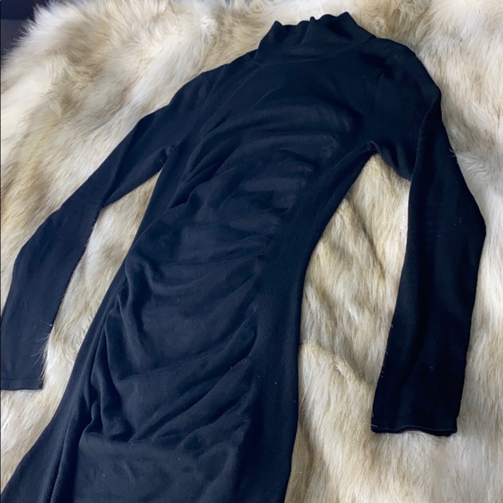 Express Turtle Neck Long Sleeve Mini Dress, Size Small - Picture 6 of 9
